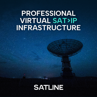 Satline.Tv professional virtual SAT IP infrastructure advertisement