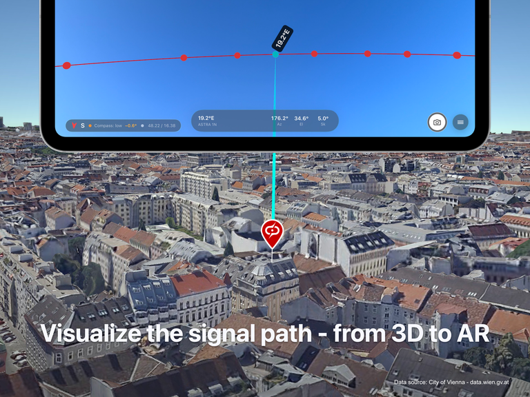 DishPointer Pro 2 AR alignment on iPhone