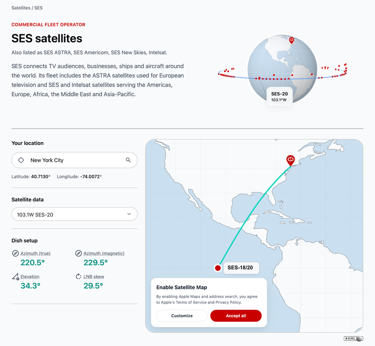 SES-Satellitenflotte