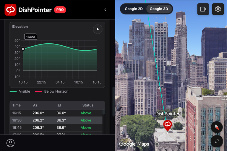 Satellite Tracker Screenshot