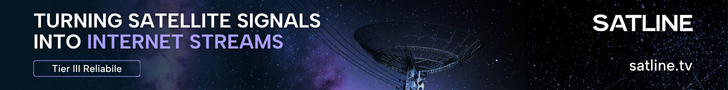 Satline.Tv professional virtual SAT IP infrastructure advertisement