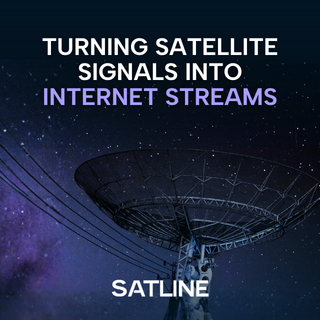 Satline.Tv professional virtual SAT IP infrastructure advertisement